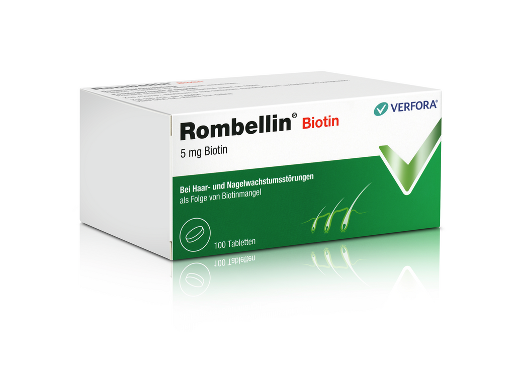 ROMBELLIN Tabl 5 mg Biotin Blist 100 Stk<br>100 Stück, Blister, Tablette, Biotin