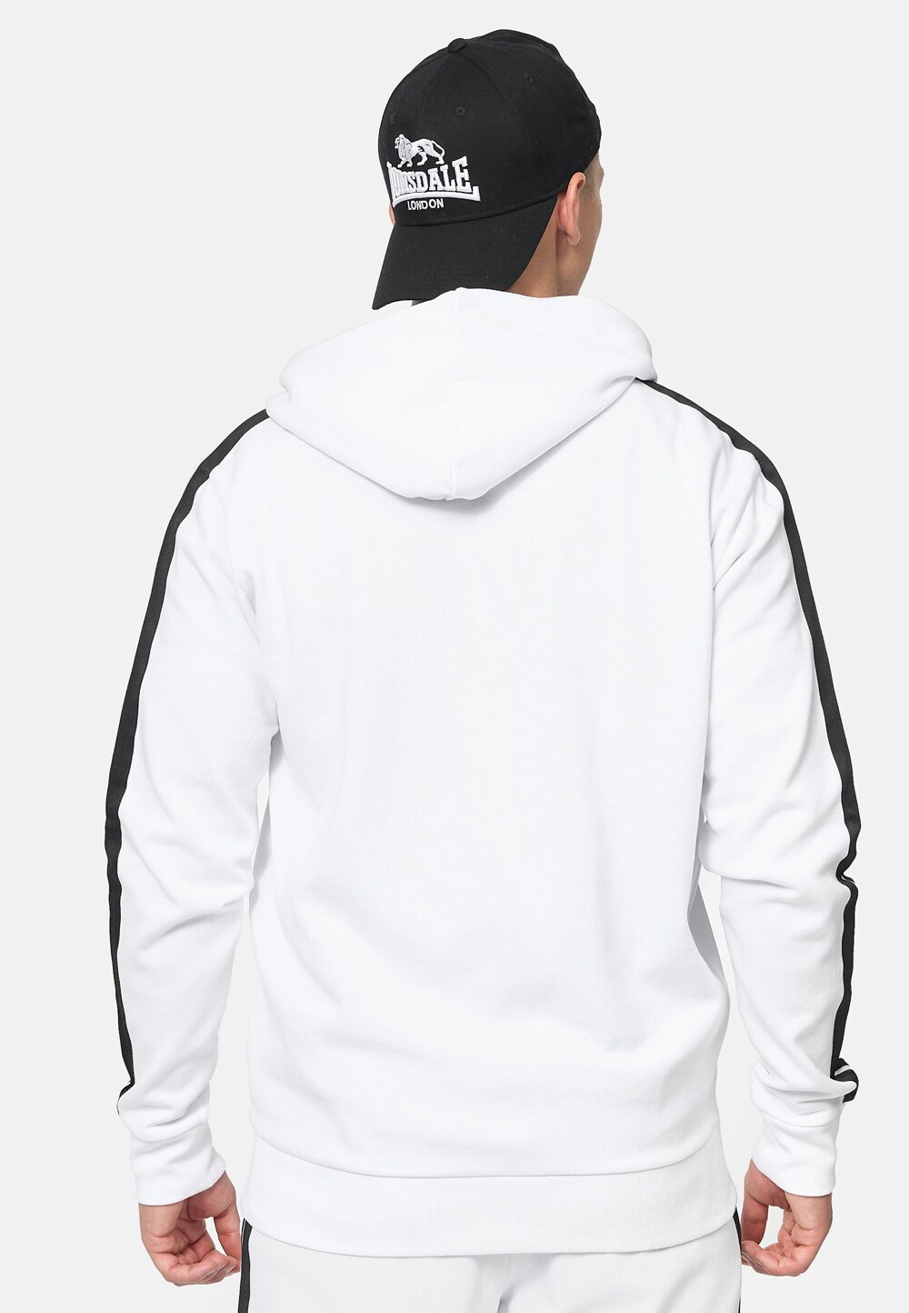 Lonsdale Herren Kapuzensweatjacke mit Reißverschluss normale Passform BALNAKEIL