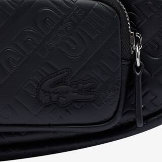 Sac crossover Alga en toile enduite imprimée Sacoches & Pochettes - Noir - Lacoste - Unisex