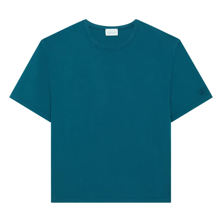 SMALLABLE BASICS T-Shirt Homme Oversize Coton Bio | Vert canard