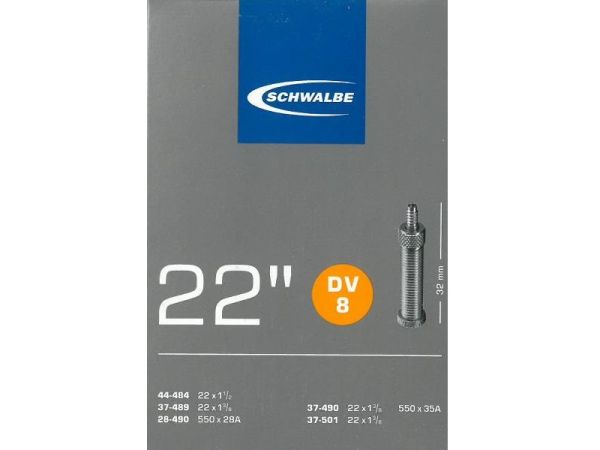 Schwalbe Cykelslange 22x1.50 - 1 3/8, Dunlopventil (DV8)