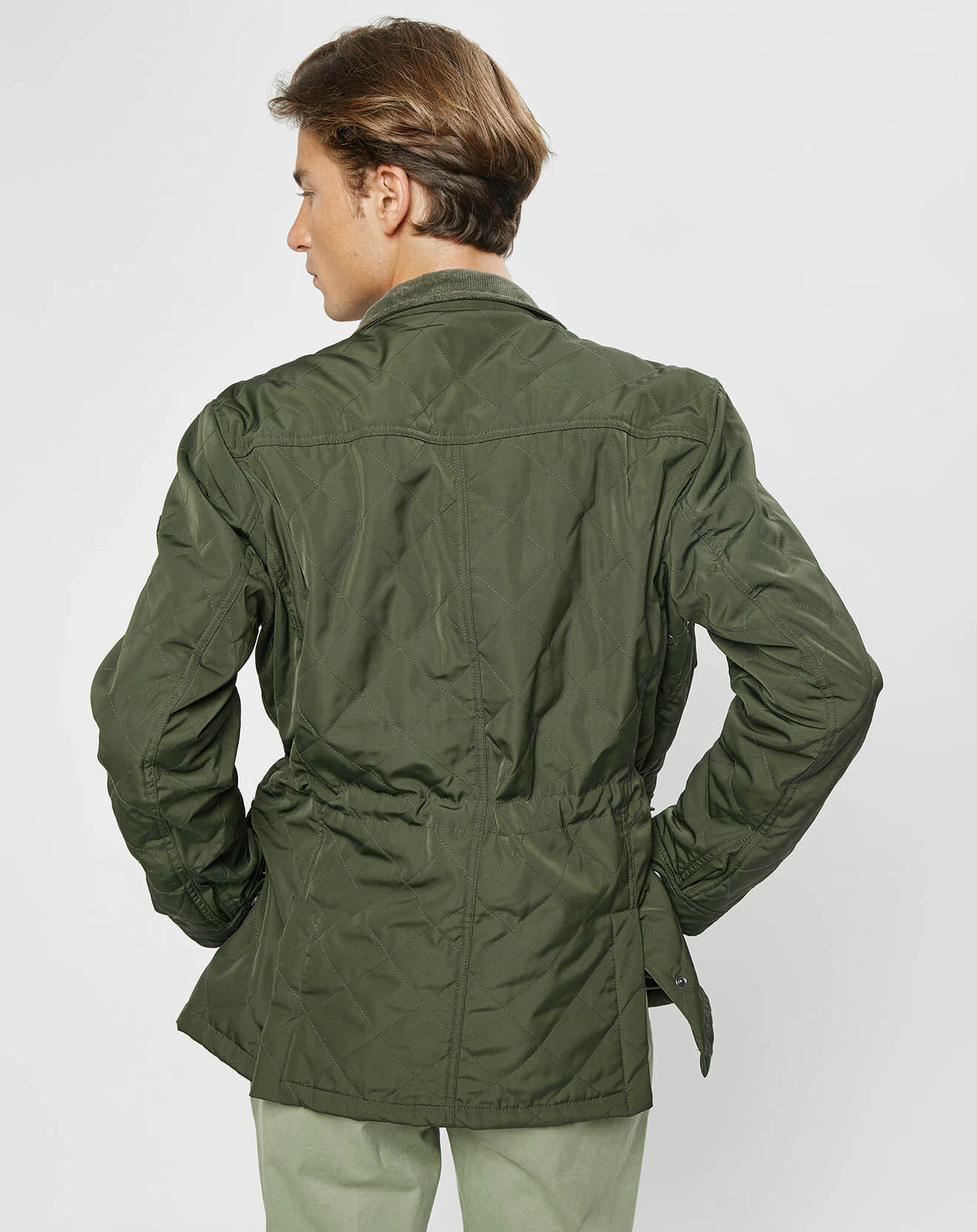 Hackett London Parka légère Olborne kaki