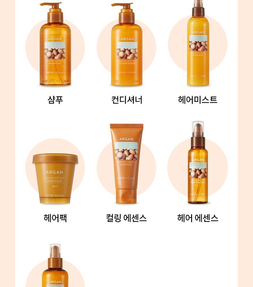 NATURE REPUBLIC - Argan Essential Hair No Wash Treatment
