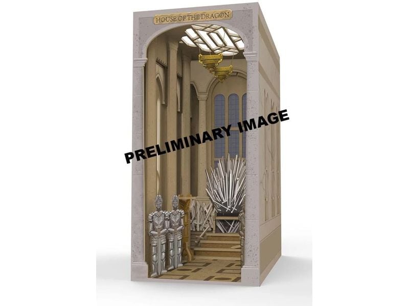 Revell Bausatz Iron Throne Dragon House Zauberhafte Miniaturwelt mit LED-Beleuchtung für Ihr Bücherregal