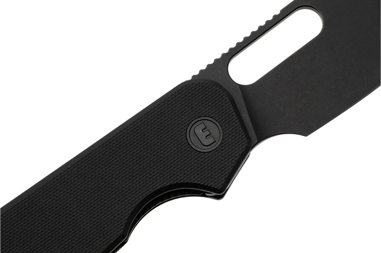 Eutektik EFD EFD-BBW-L Blackwashed 14C28N, Black G10, linkshandig zakmes