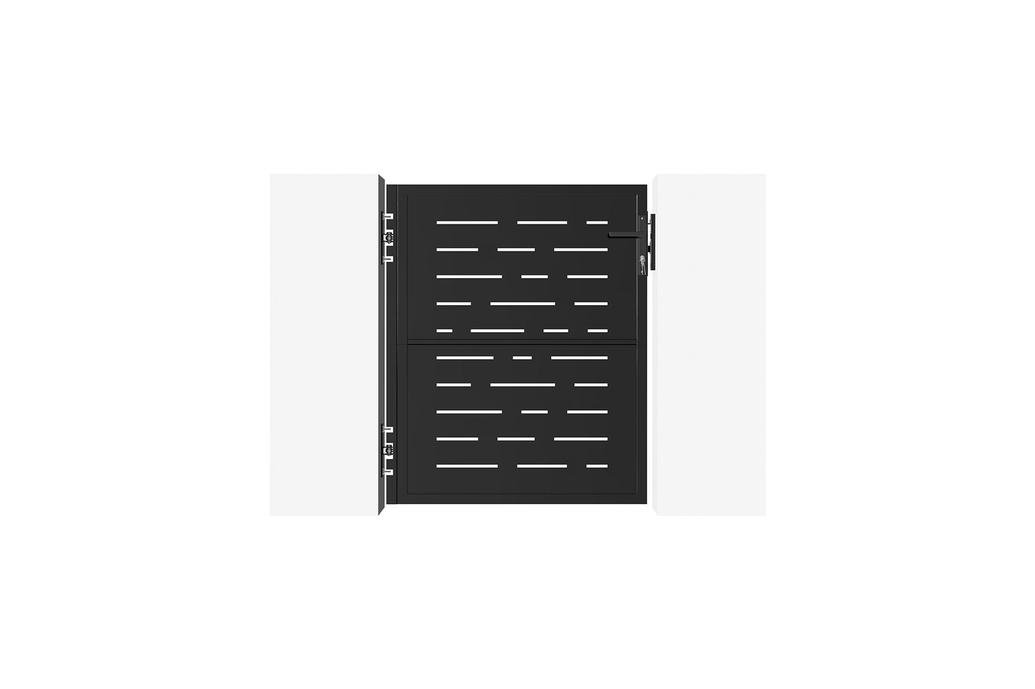 Stalen tuinpoort 1m NALI ARLBERG H.120cm mat zwart