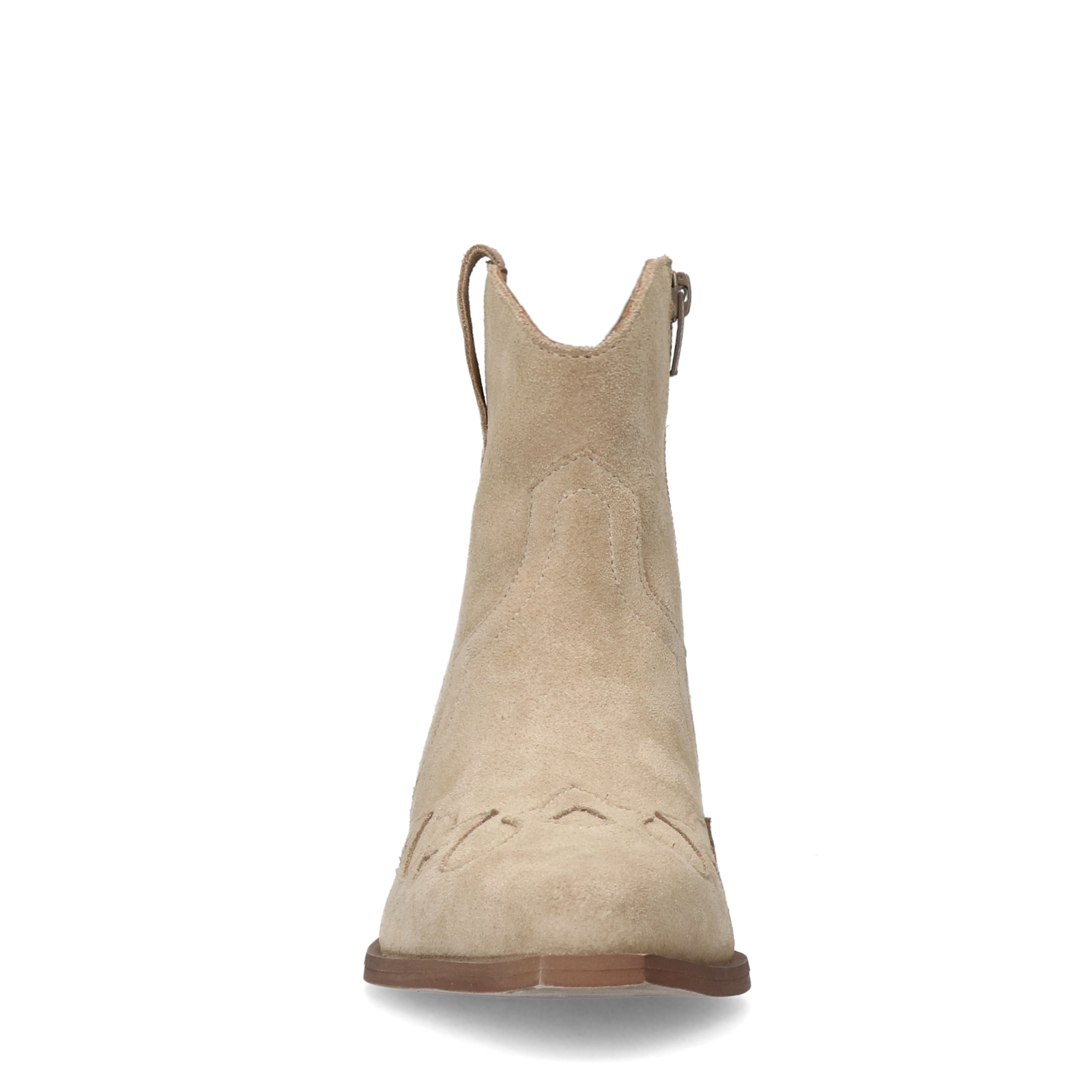 Beige suède cowboy laarzen
