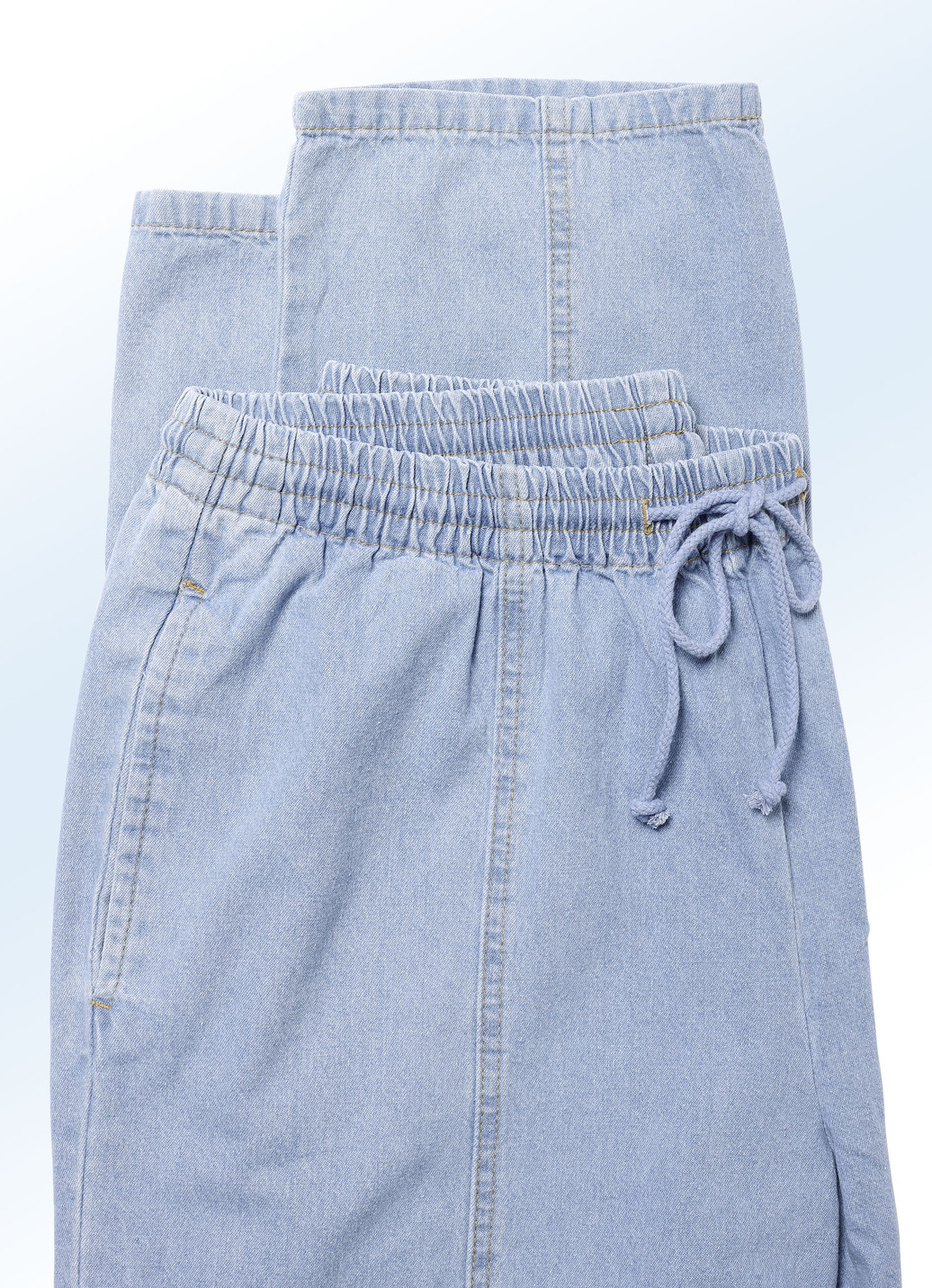 Schlupfjeans mit Gummibund und Kordelzug in 4 Farben