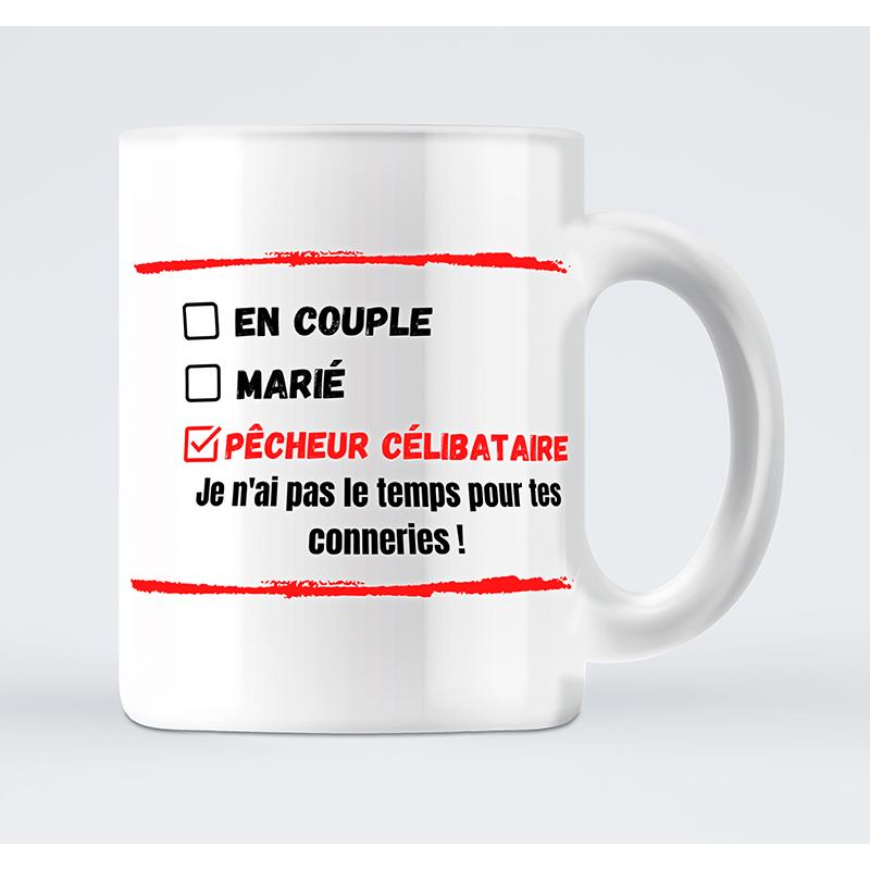 Mug En Couple, Marié Ou Pêcheur Célibataire