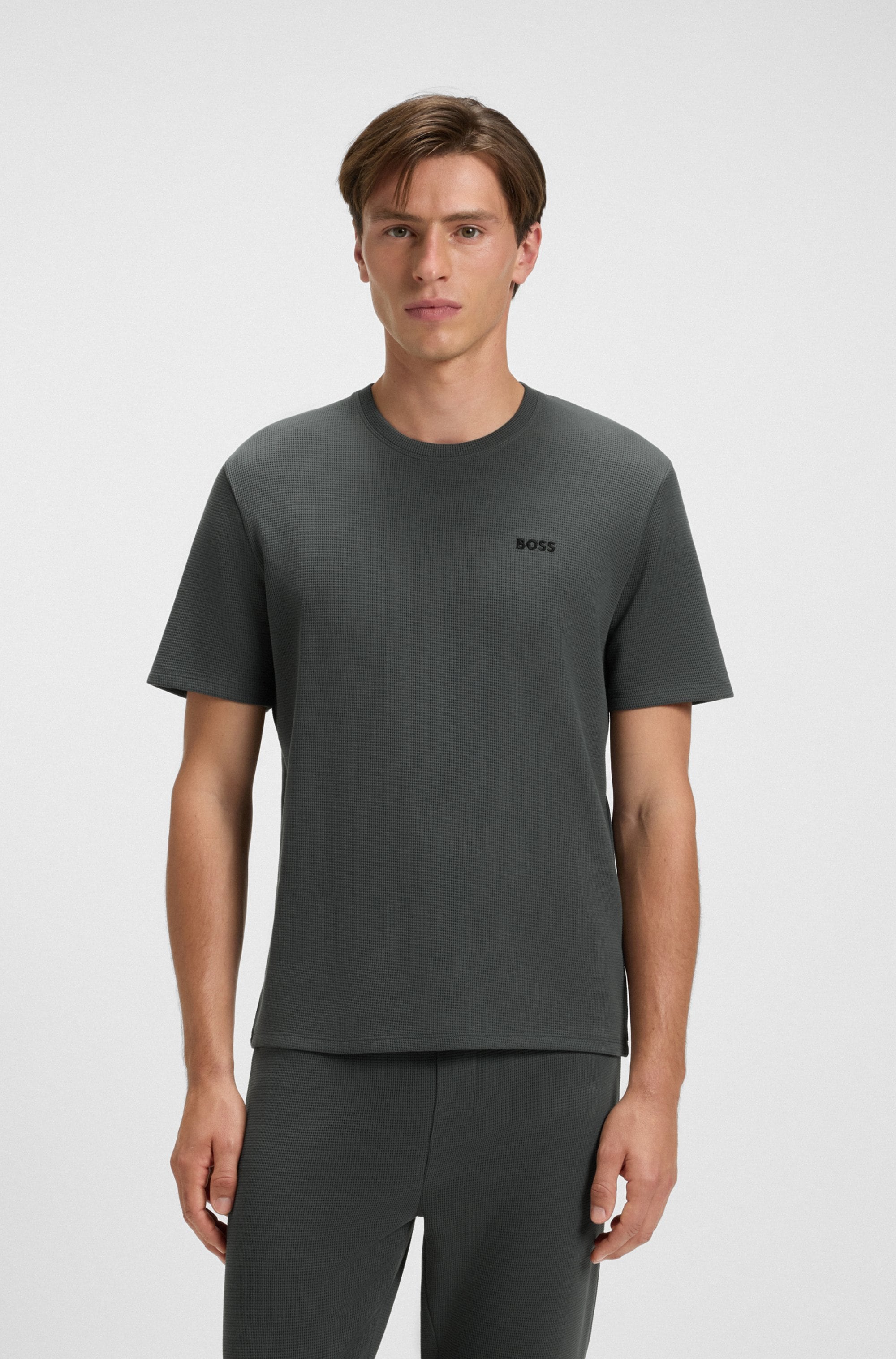 BOSS Pyjamaoberteil »Waffle T-Shirt«