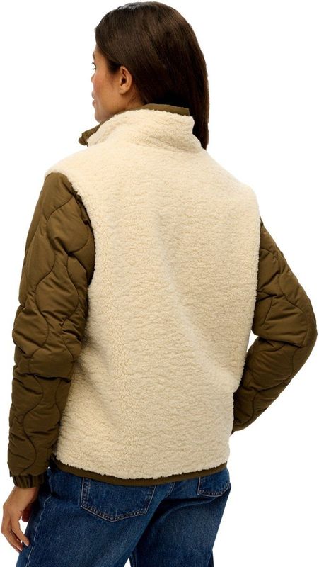 Superdry - Fleece Hybride Jas - Dames - Buitenjassen