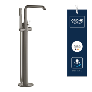 Grohe Colours Vrijstaande Badkraan Essence New Grafiet met Handdouche