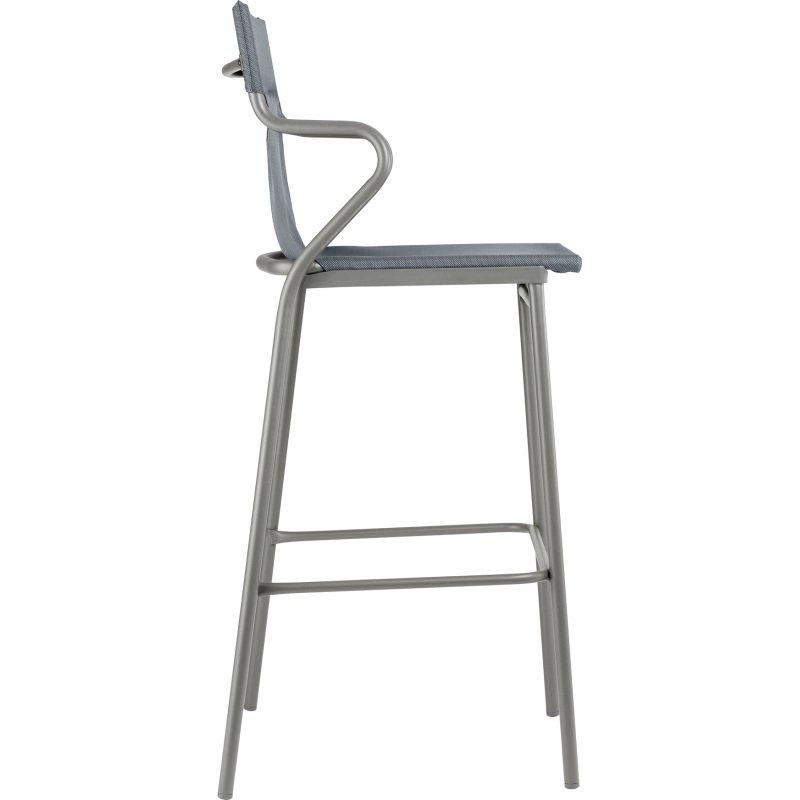 Fauteuil haut Horizon Lafuma - toile batyline - pied acier gris