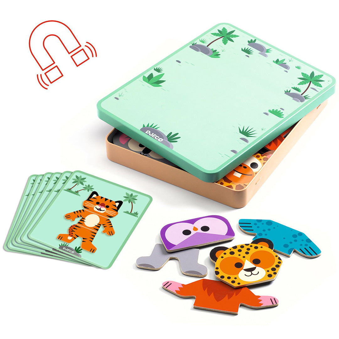 djeco magneetset inzebox mix 'n' match - 24st