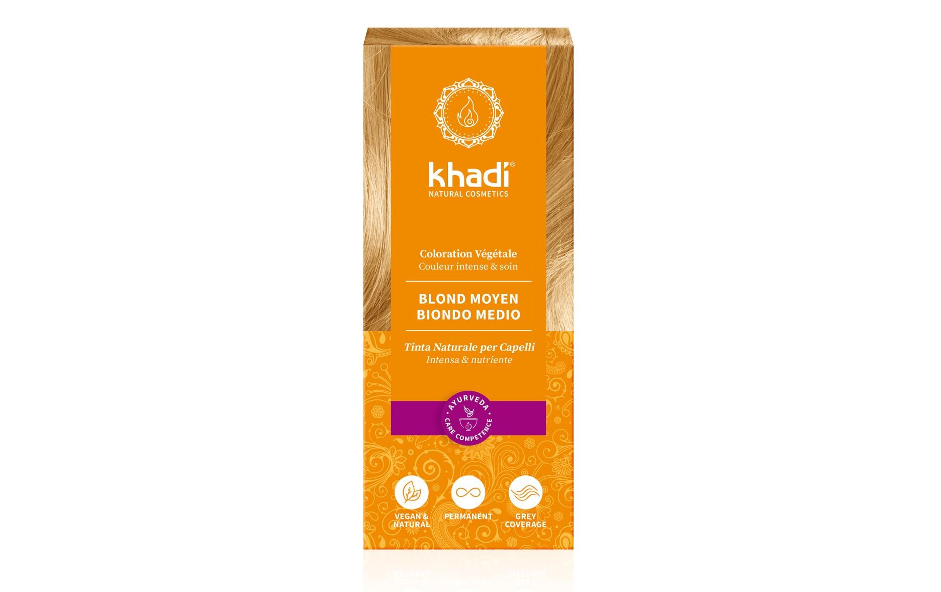 Pflanzenhaarfarbe Mittelblond 100 gIntensive Pflanzenfarbe mittelblond bis rotblond