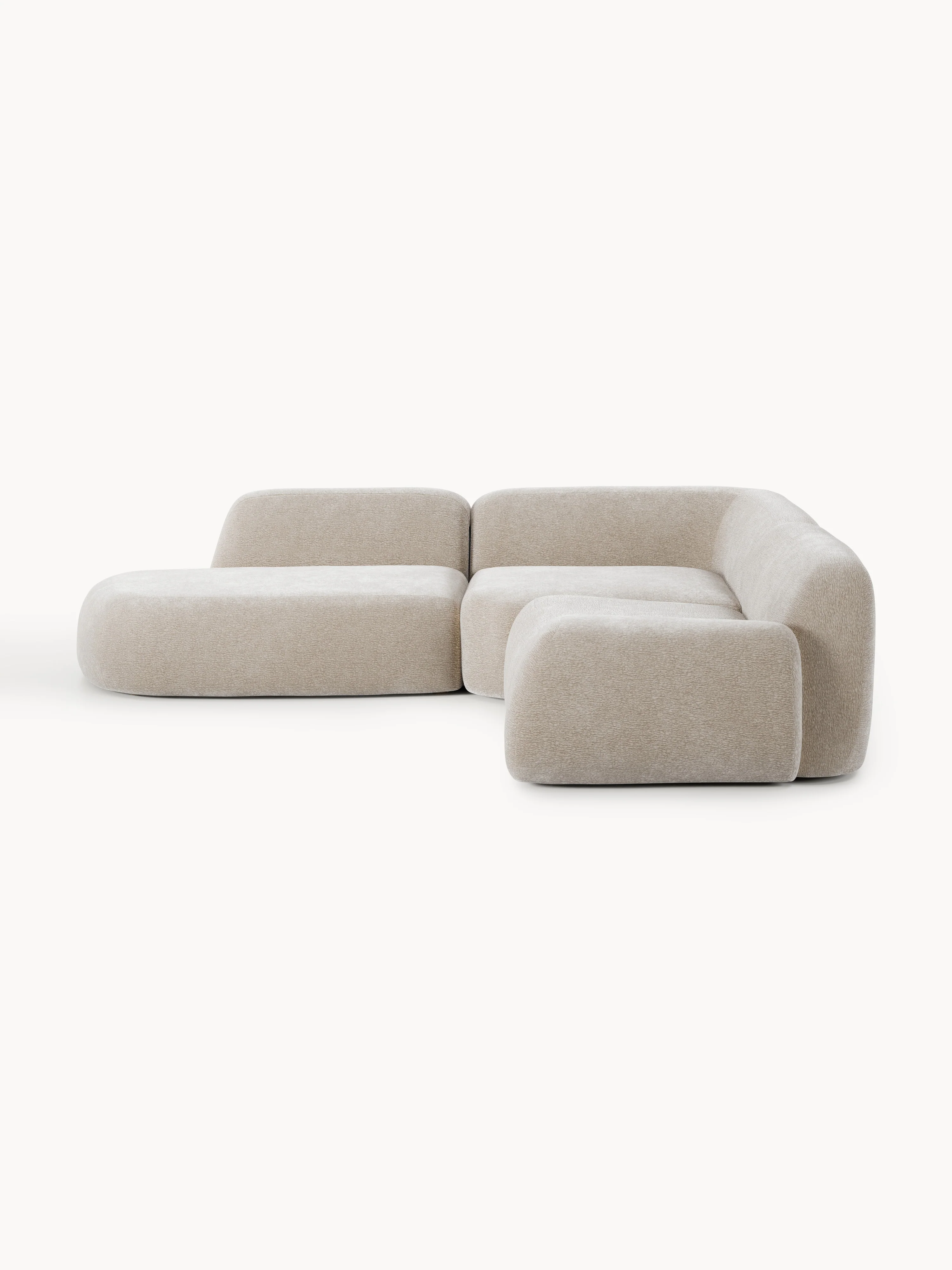 Modulaire hoekbank Wolke (4-zits) met chaise longue