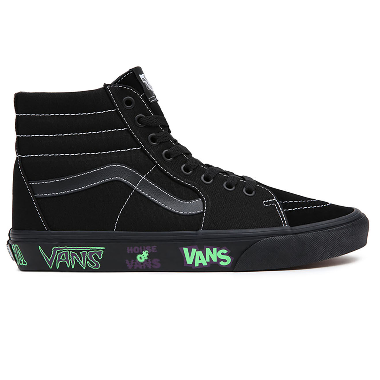 Vans Sneakers en Cuir & Textile SK8-Hi noires