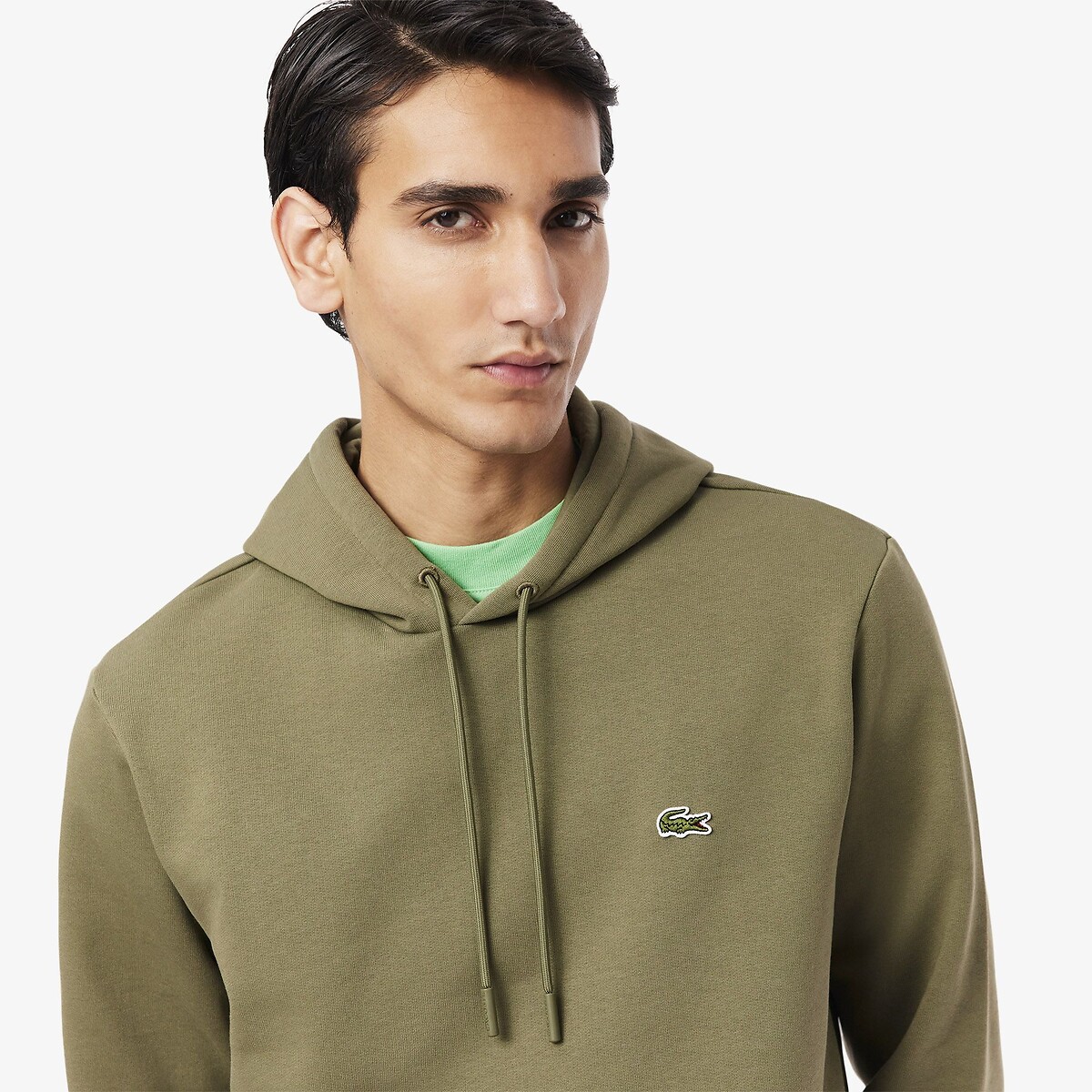 Moletom com capuz de algodão LACOSTE
