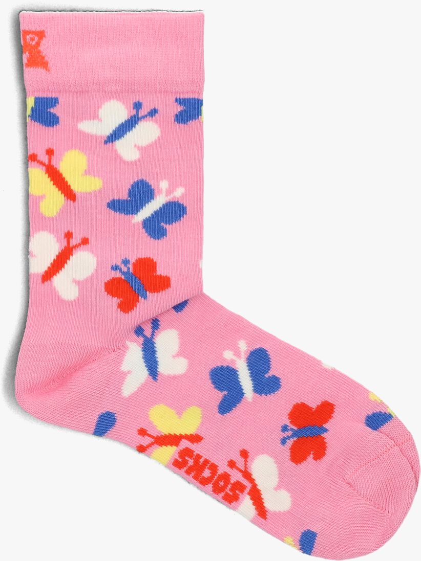 HAPPY SOCKS roze happy socks sokken butterfly one