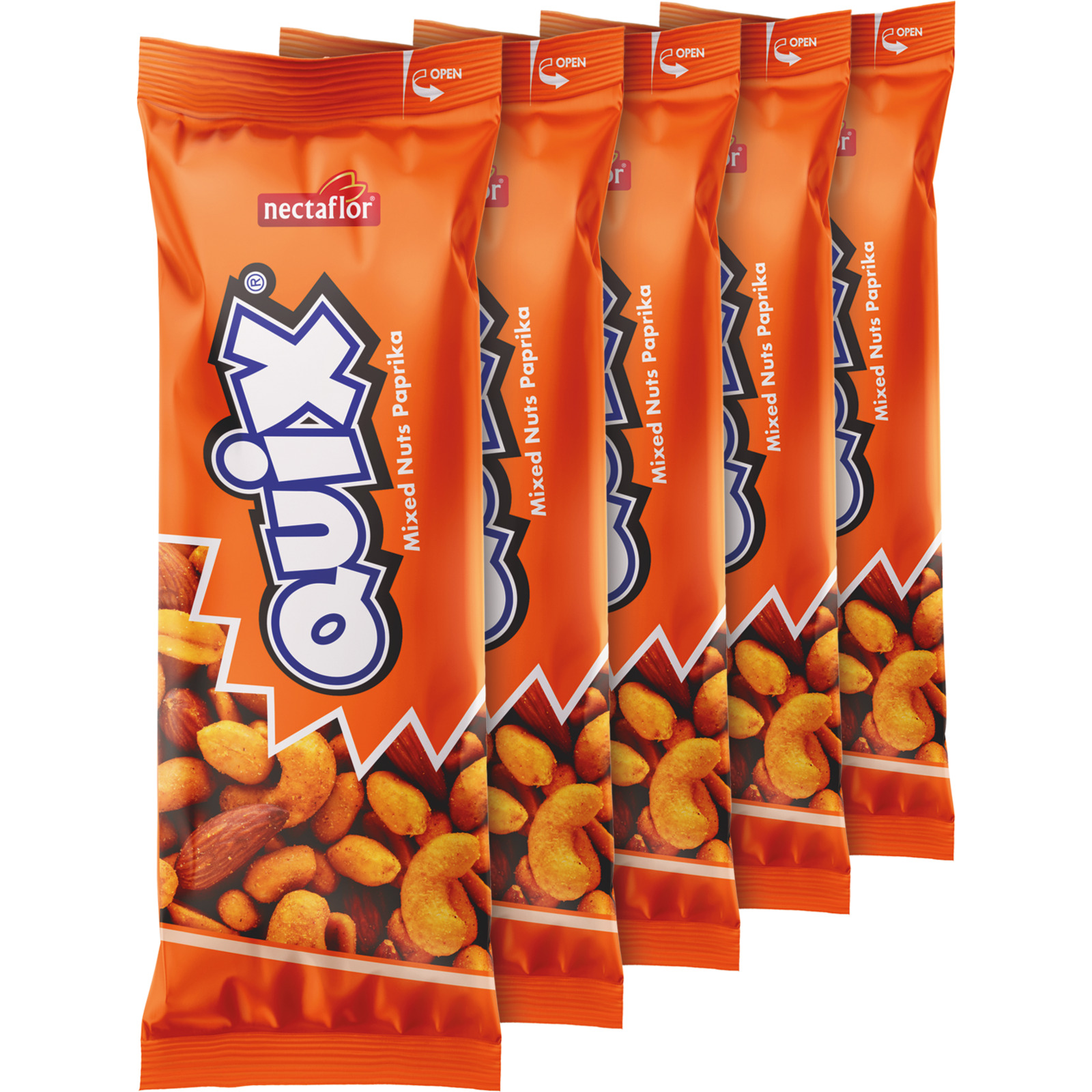 Quix Mixed Nuts Paprika 5x50 g