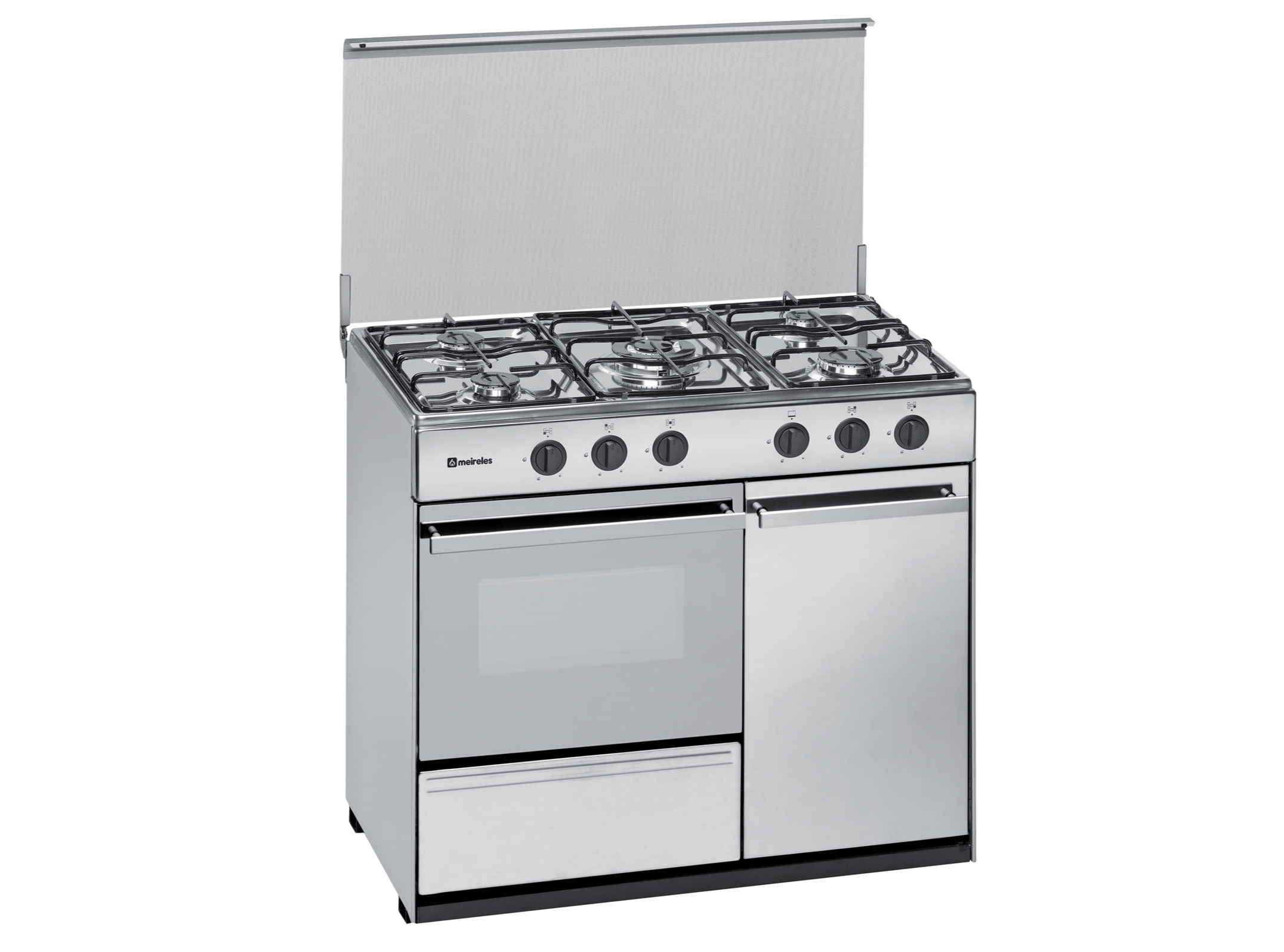 FOGÃO A GÁS BUTANO PROPANO MEIRELES N 921 X 90CM COM PORTA GARRAFA INOX