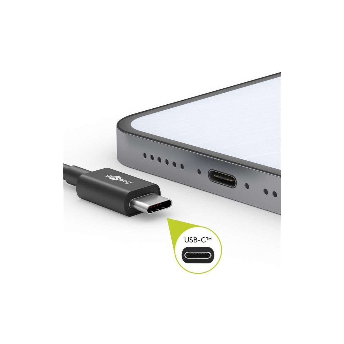 Goobay Lade- og synkroniseringskabel USB-C 