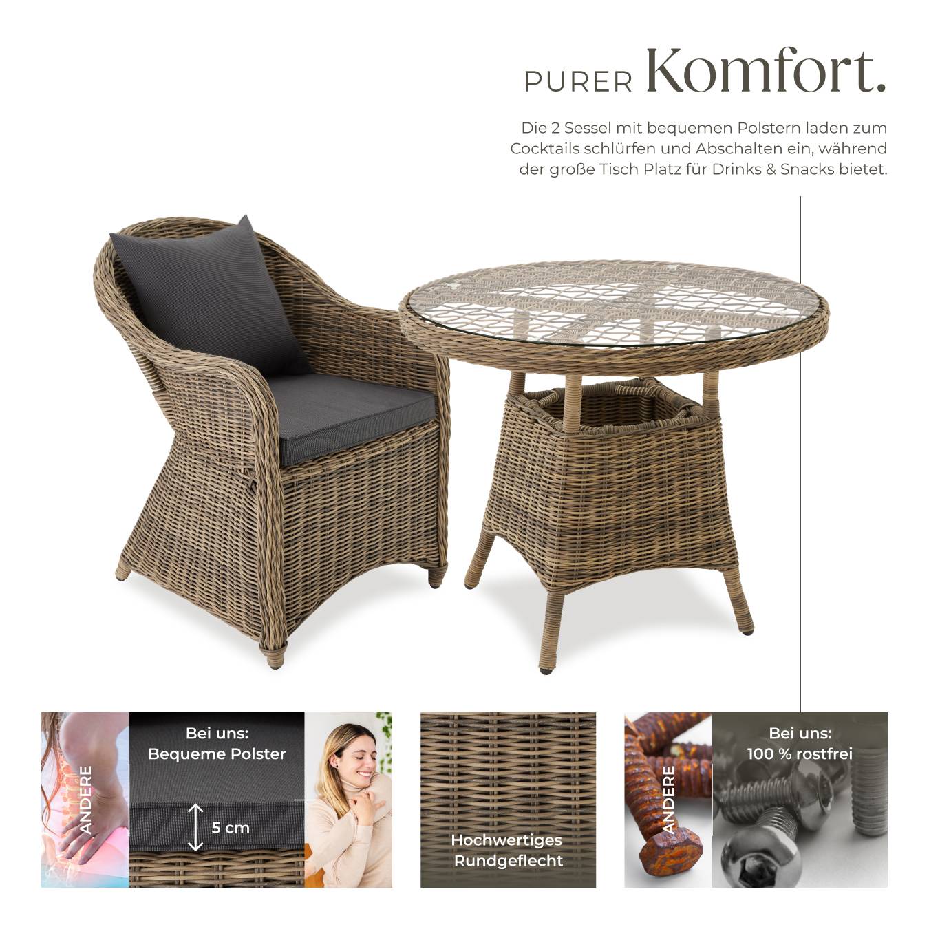 Rattan Sitzgruppe Zürich