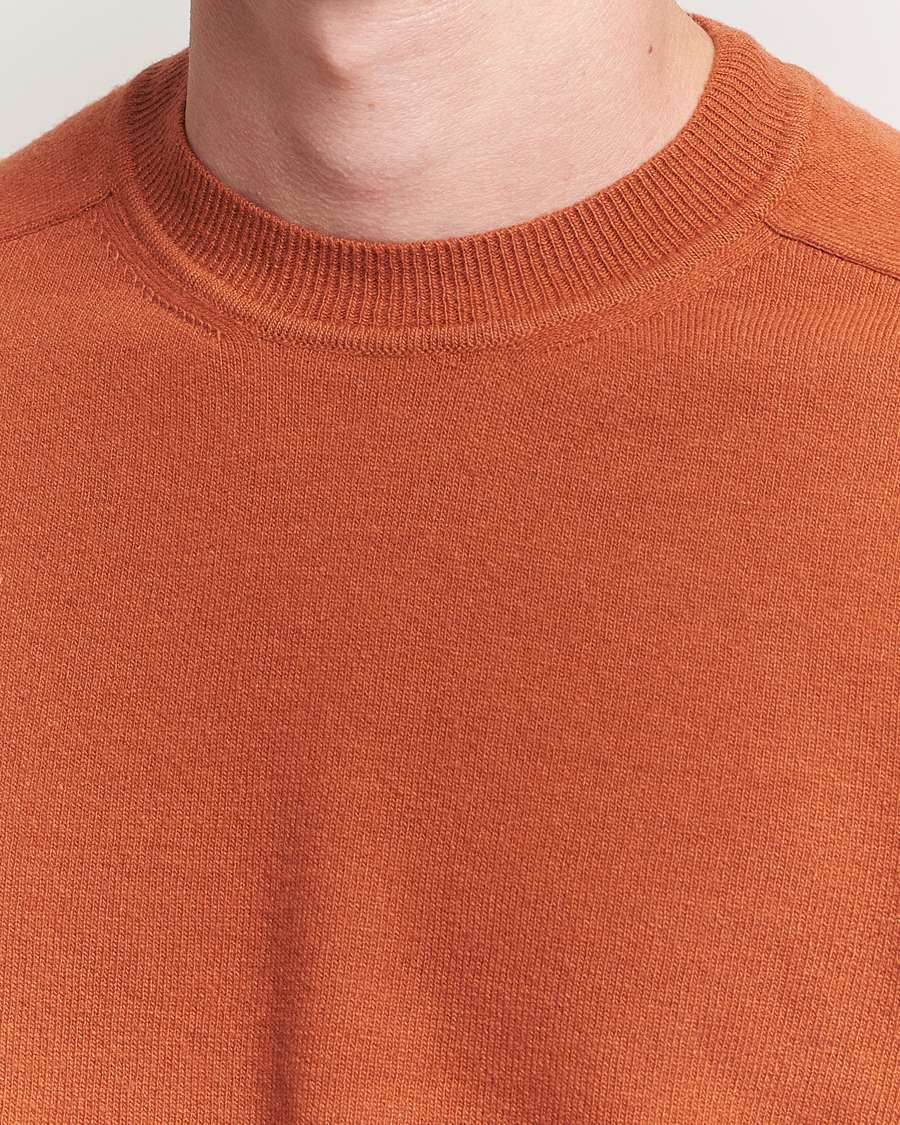 Altea Wool/Cashmere Crew Neck Pullover Orange