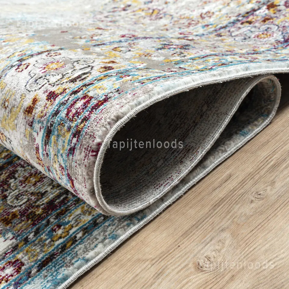 Picasso Keshan Vintage Vloerkleed Multi / Beige Laagpolig - 140x200 CM