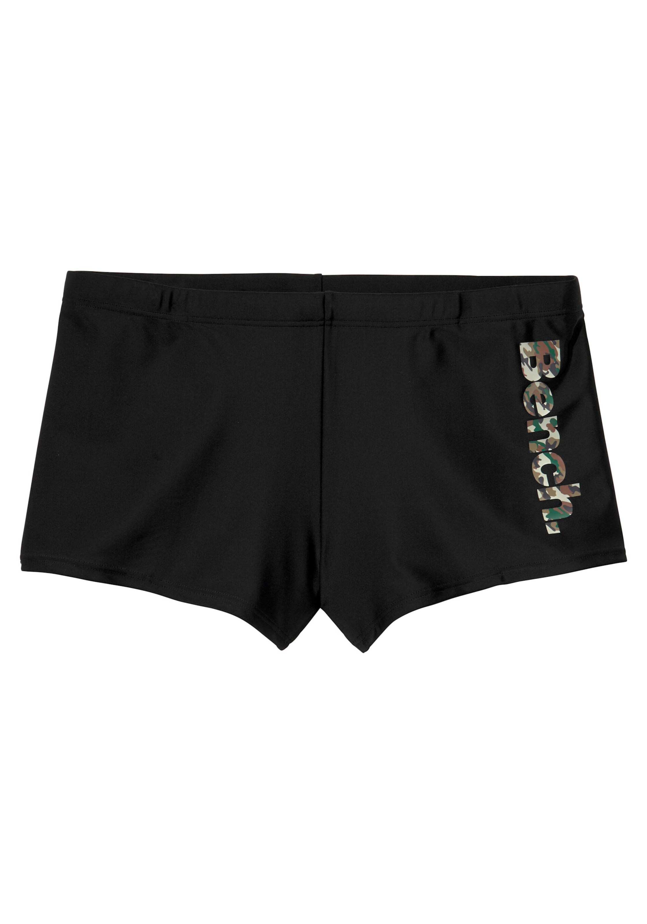Bench. Boxer-Badehose in schwarz