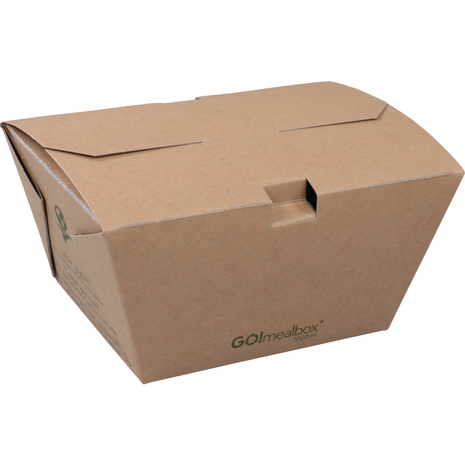 Go!Mealbox, 1000ml, 11.5x9x7.5cm, karton, bruin