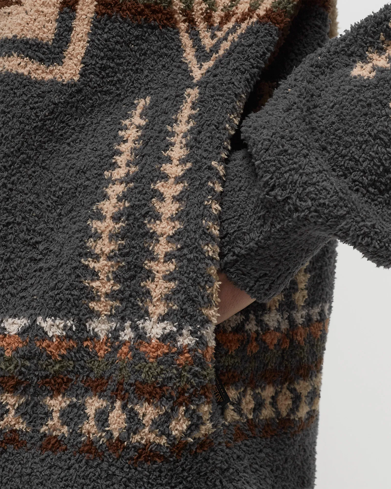 Pendleton ZIP UP HOODIE CHARCOAL HARDING