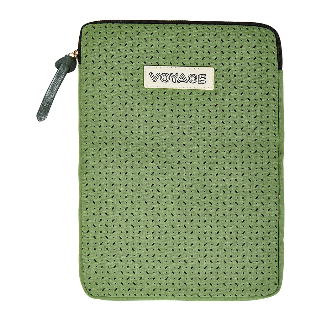 Housse d'ordinateur verte 14 pouces 24x34.5cm
