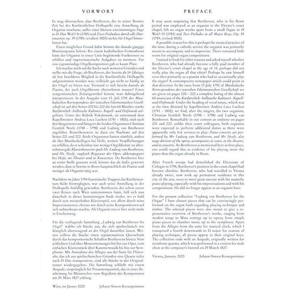 Doblinger Musikverlag Ludwig van Beethoven for Orgel