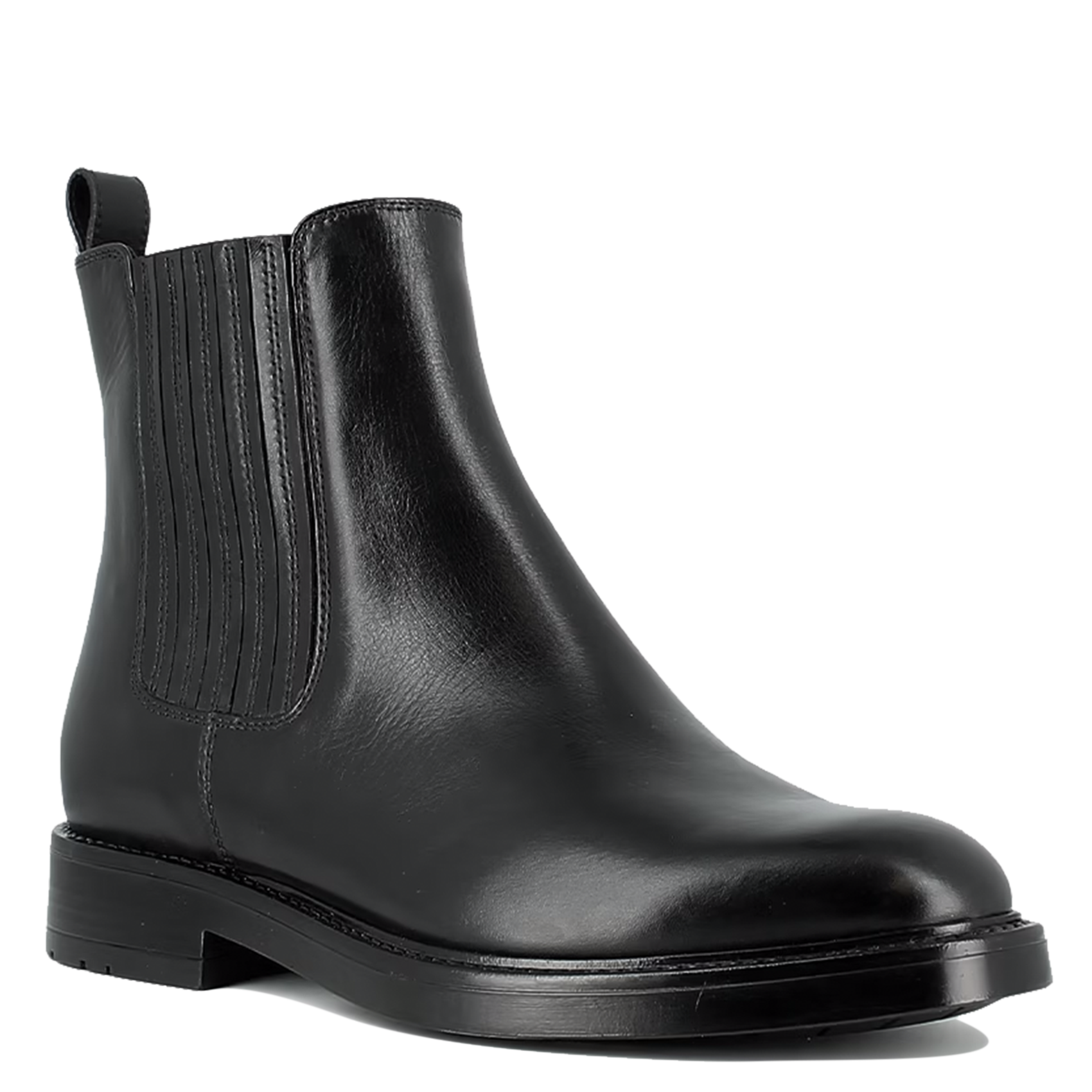 CLEANDRE - Boots à fronces en cuir| Noir