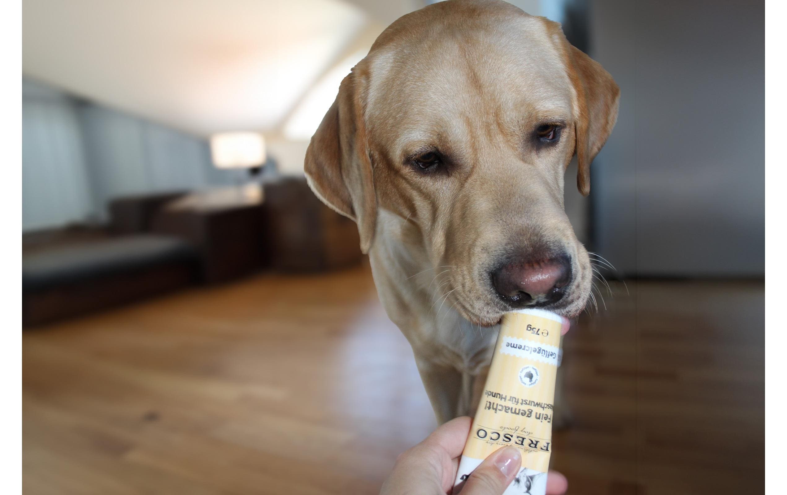 Leckerli Naschwurst Geflügelcreme, 75gBelohnungssnack für Hunde