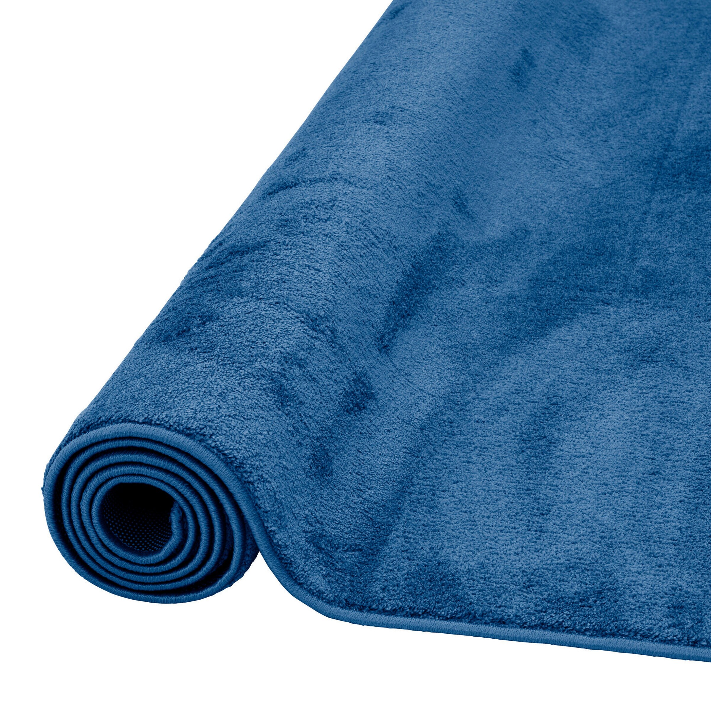 Pergamon Hochflor Langflor Teppich Super Soft Melia Kids Dunkelblau - 140x200 cm