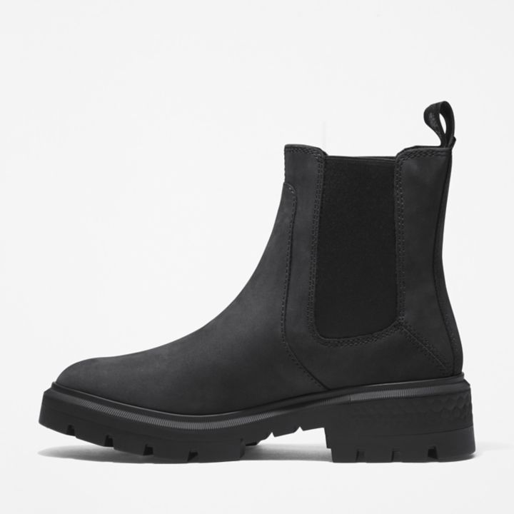 Bota Chelsea Cortina Valley Feminina na cor Preta