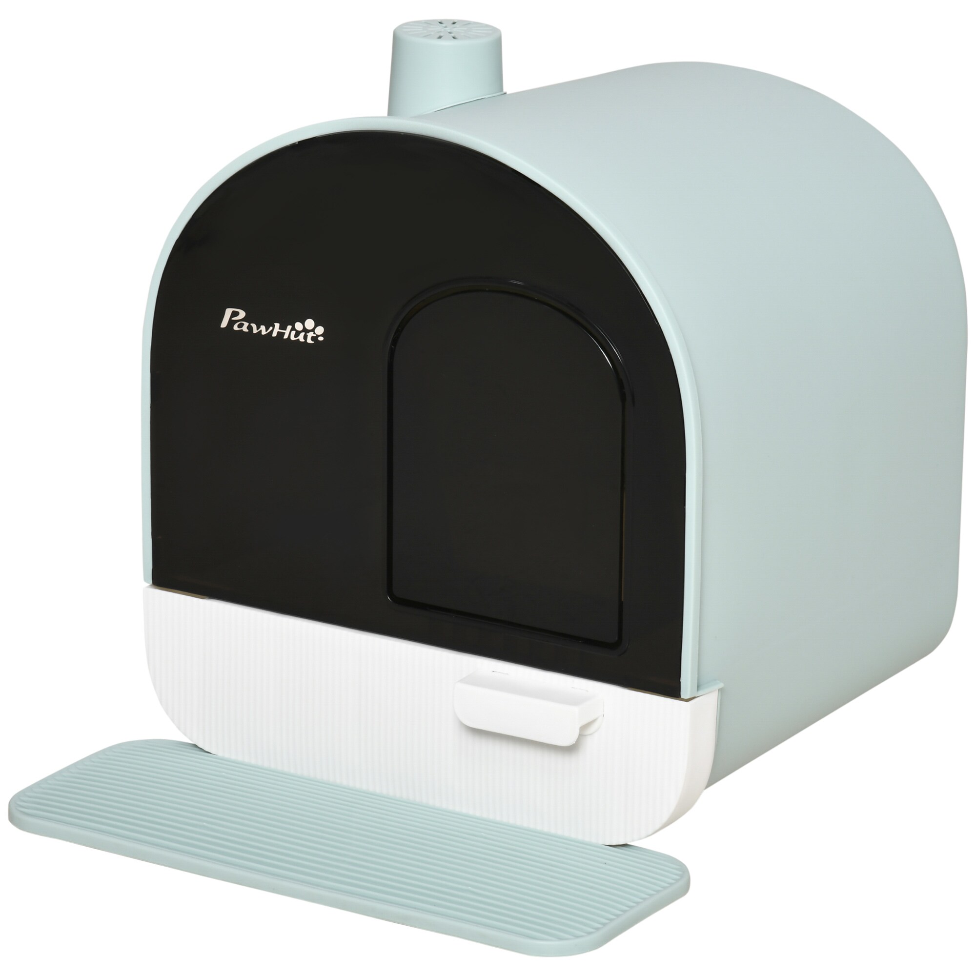PawHut Katzentoilette mit Holzbeine grün 43L x 44B x 47H cm