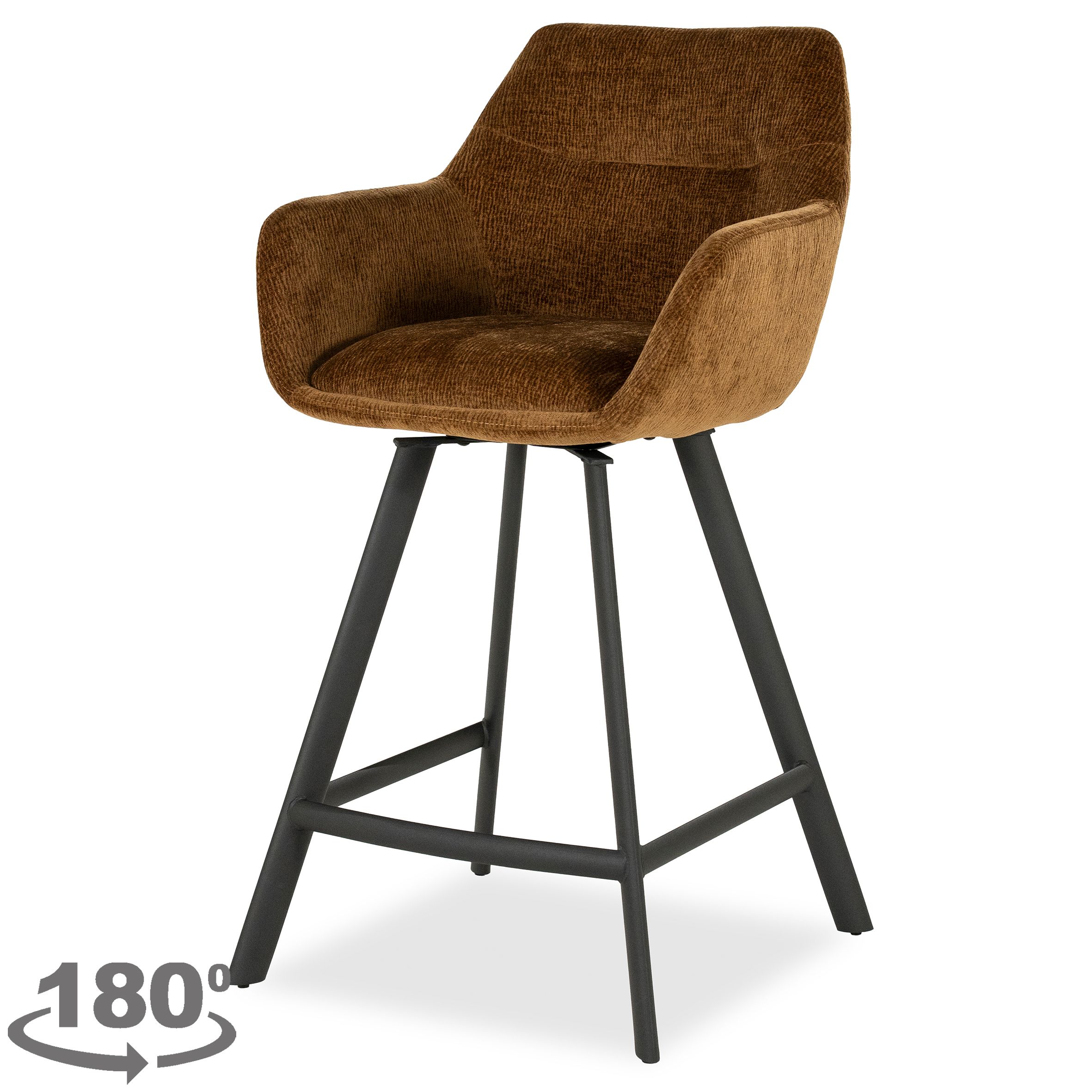 Barkruk mustard 250182 Bliss II B52 x D56.5 x H96.5 cm
