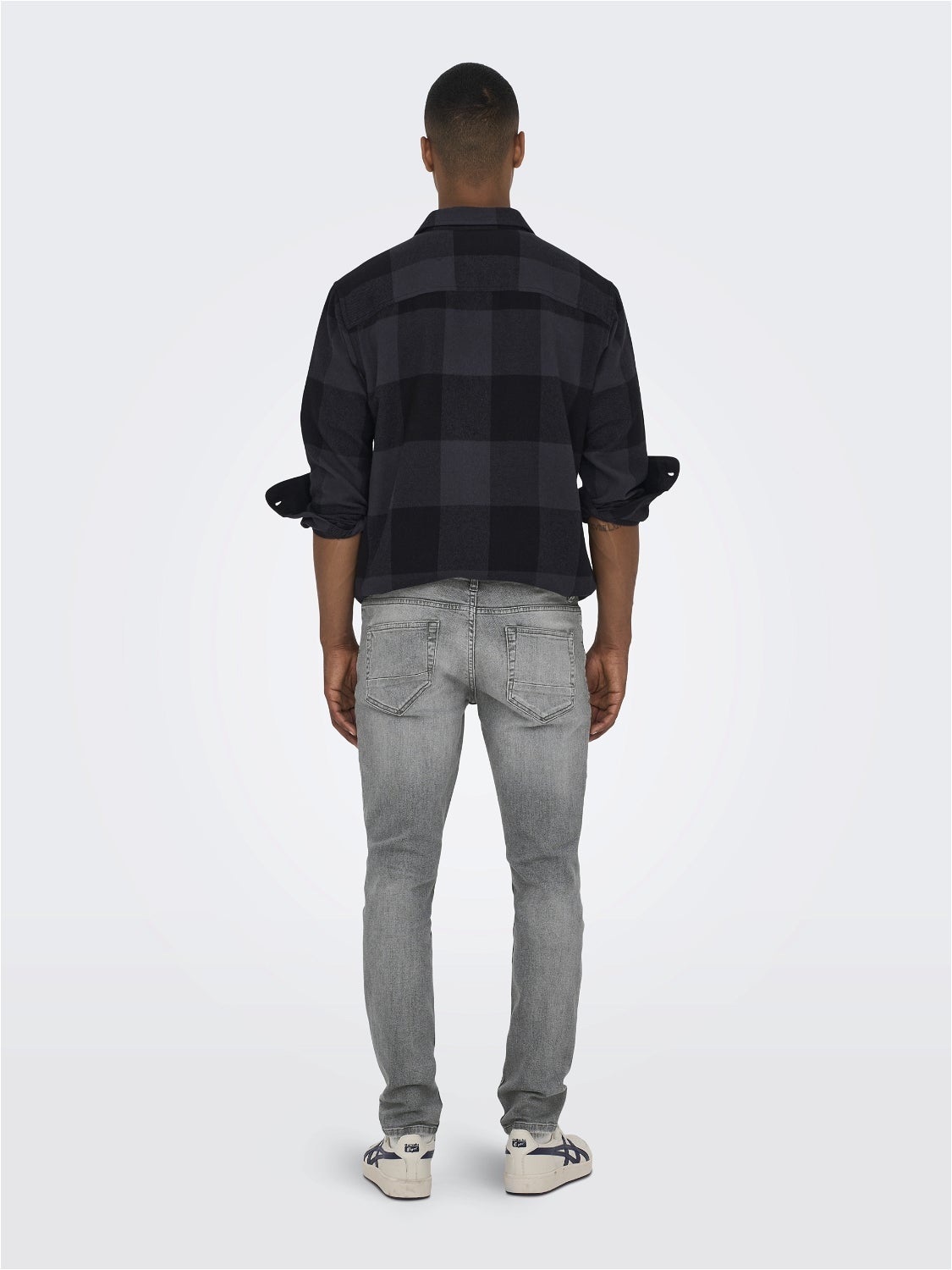 ONSLOOM Niedrige Taille Slim Fit Jeans Grey Denim