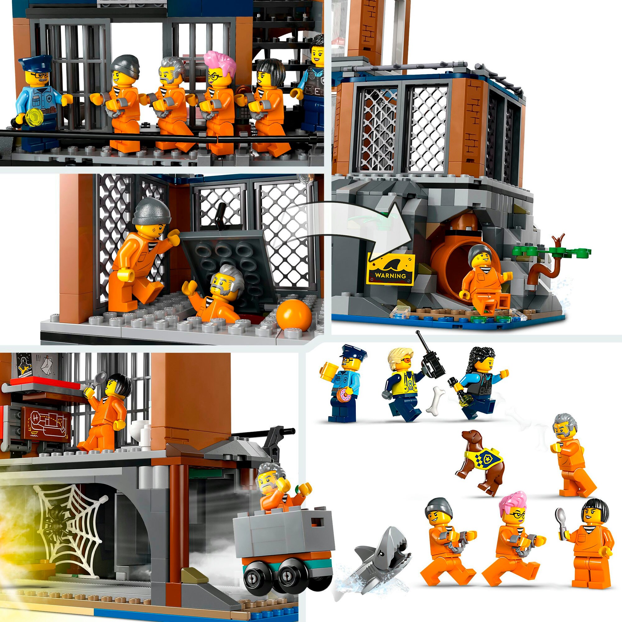 LEGO Konstruktionsspielzeug City Polizeistation auf der Gefängnisinsel