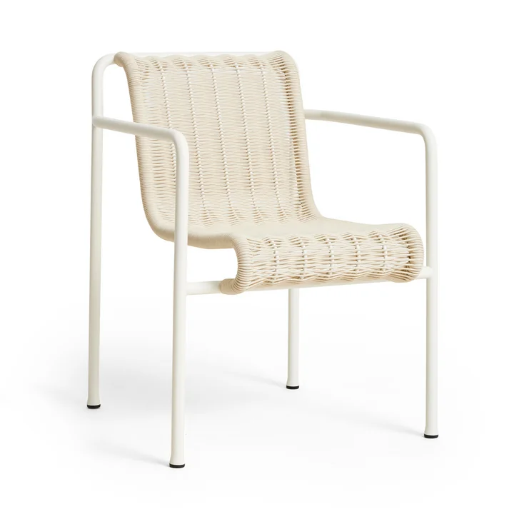 HAY - Palissade Cord Dining Armchair, cremeweiss