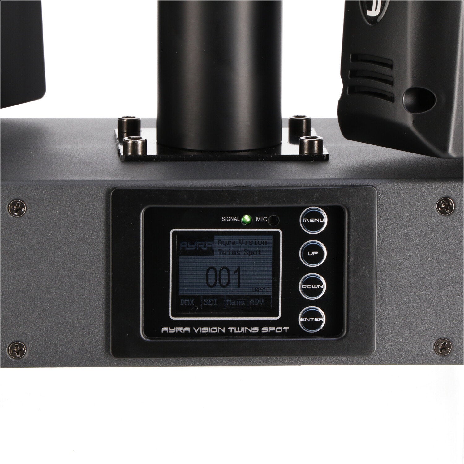 Ayra Vision Twins Spot LED movinghead set inclusief flightcase