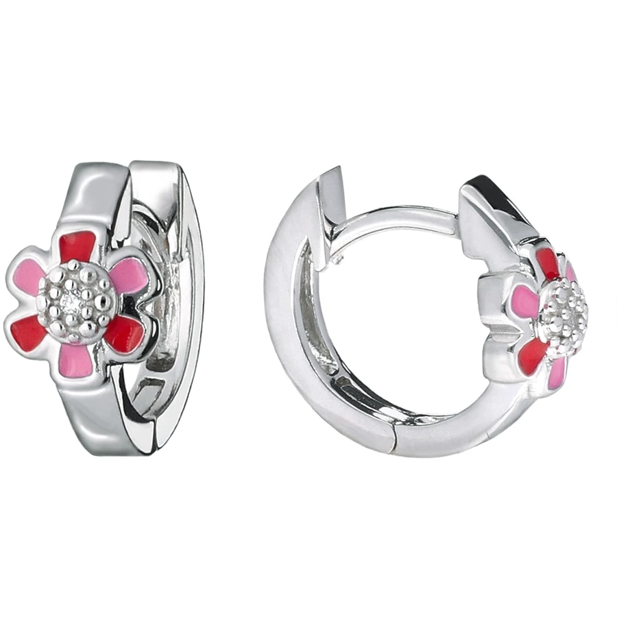 trendor Kinder-Ohrringe Silber 925 Creolen Ø 12 mm silver