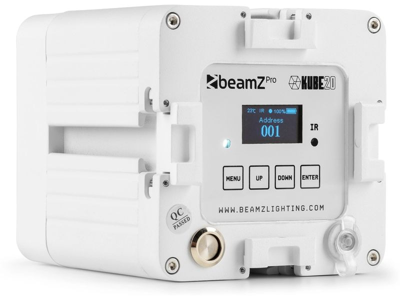 BeamZ Pro Scheinwerfer KUBE20WH Kompakter Scheinwerfer mit Akku