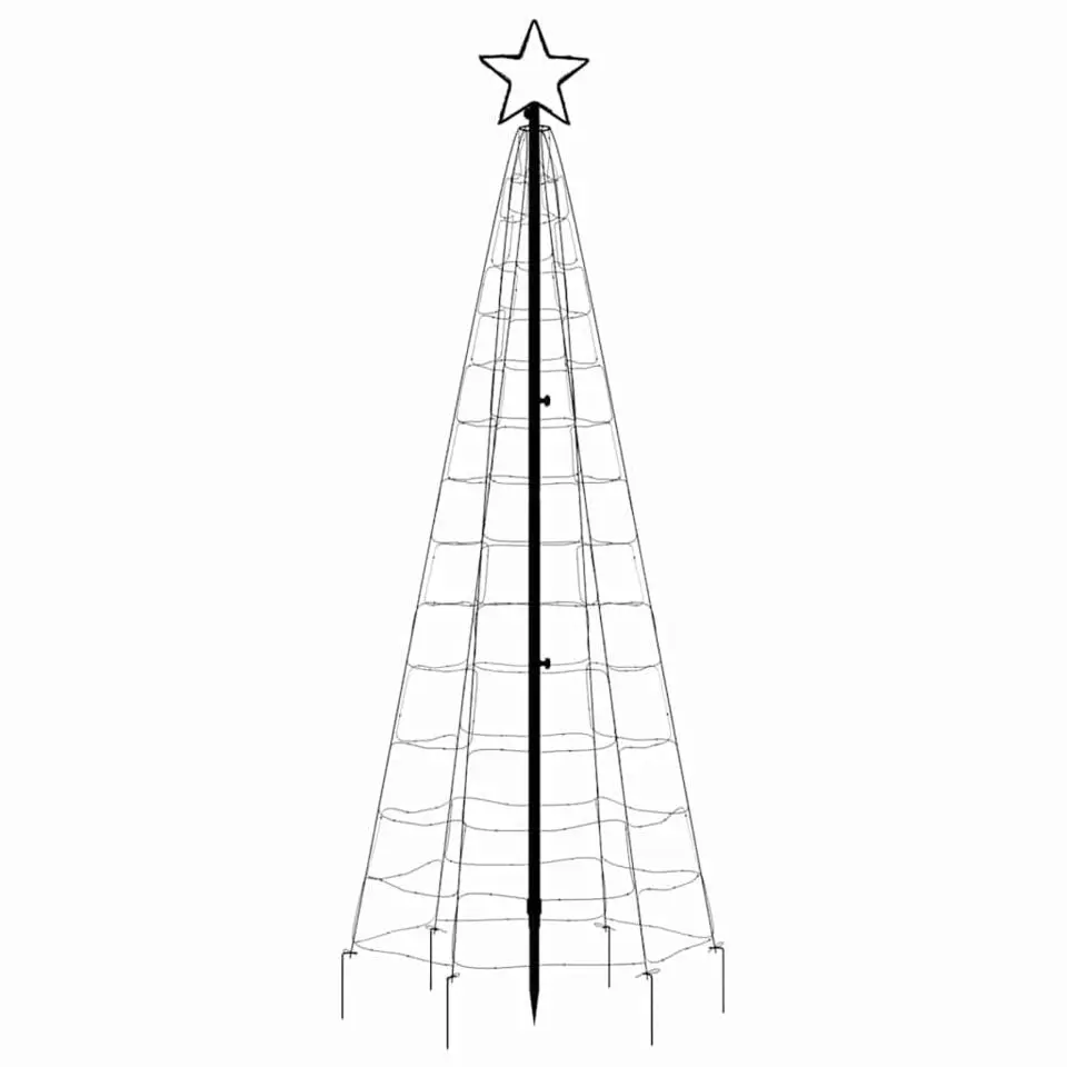 vidaXL - Led-kerstboom - Koudwit