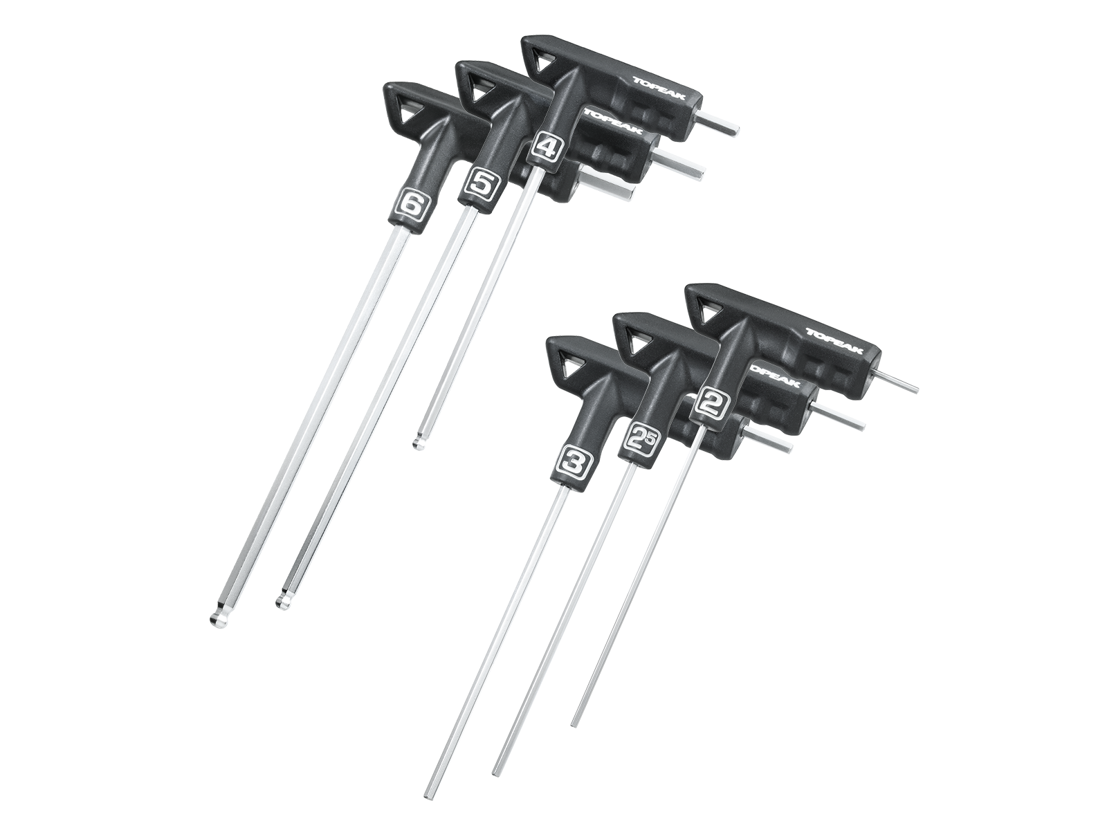Topeak T-Handle DuoHex Wrench set, 2-6mm