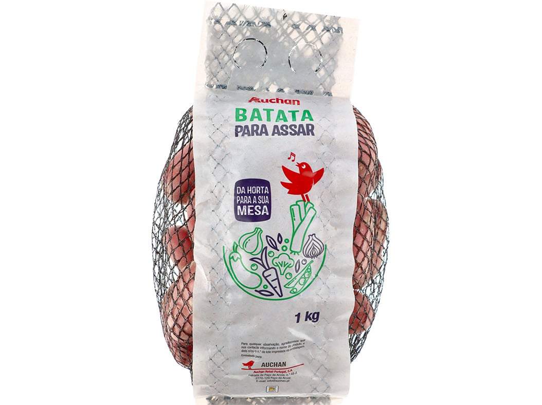 BATATA VERMELHA AUCHAN PARA ASSAR 1 KG