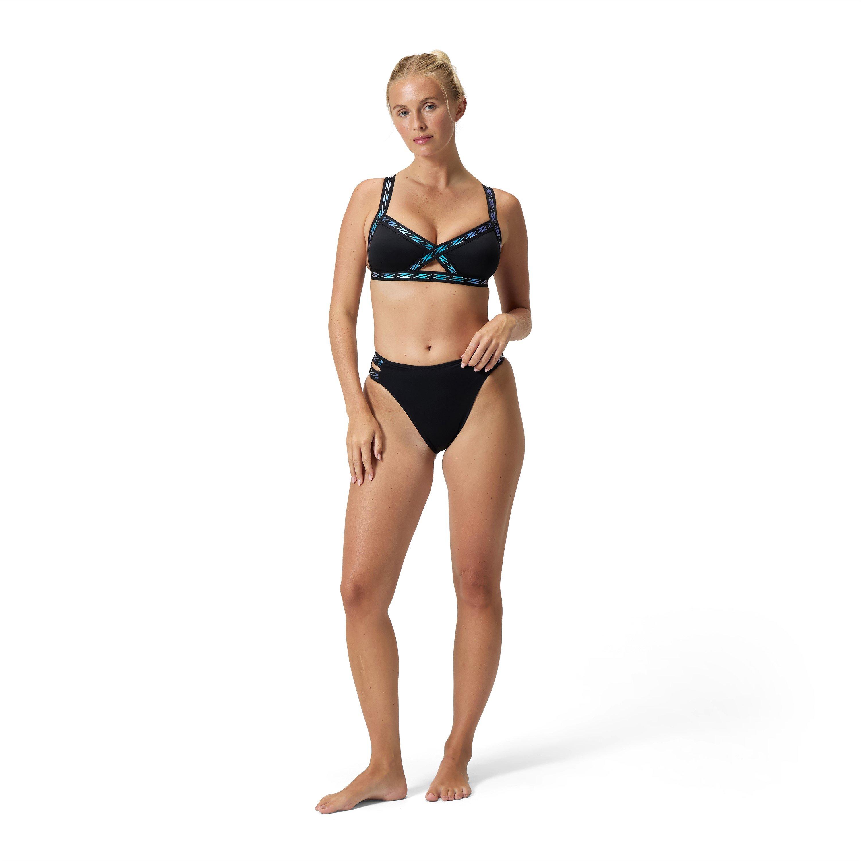 Speedo Solid Logo Elastic Cross Front Top